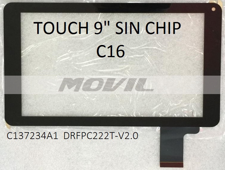 Touch tactil para tablet flex 9 inch SIN CHIP C16 C137234A1 DRFPC222T-V2.0
